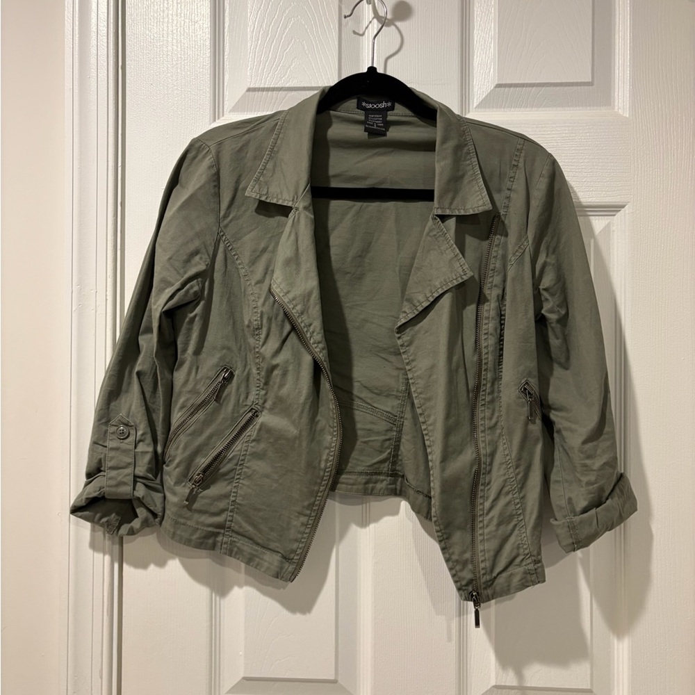 Stoosh cropped moto jacket